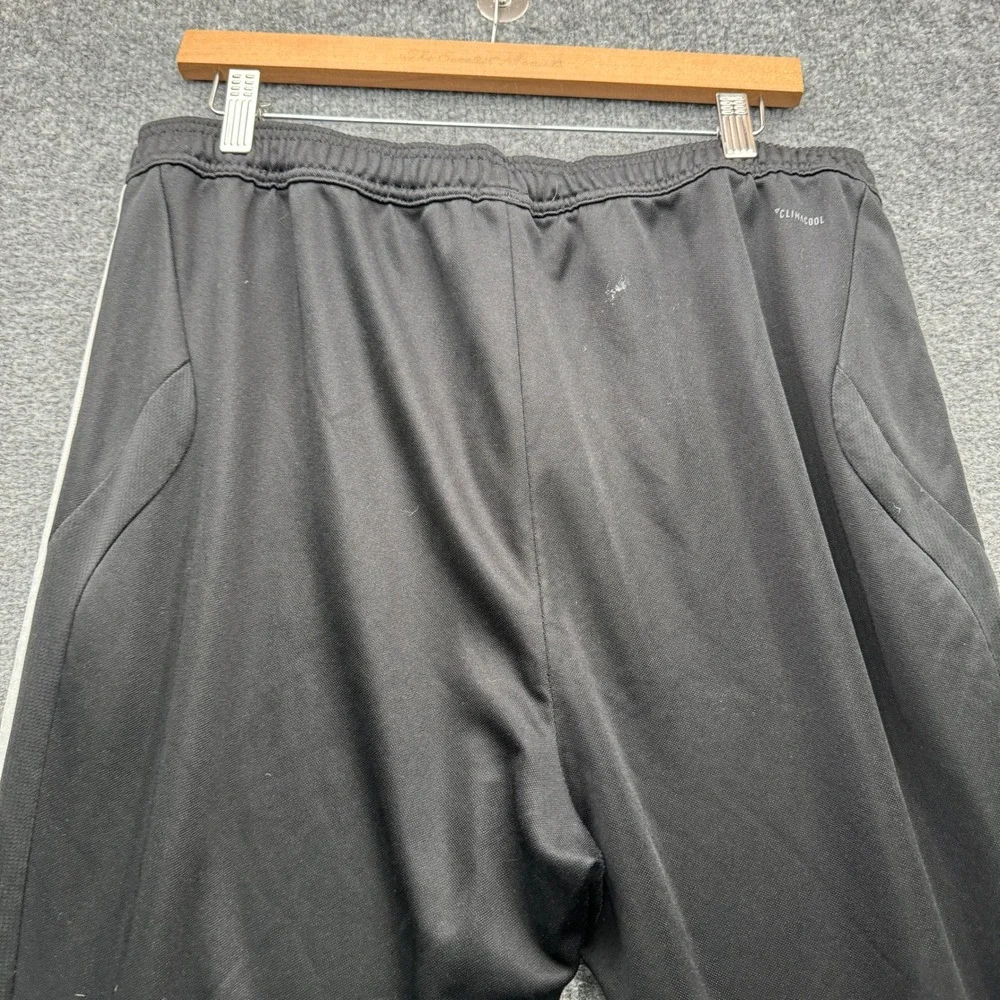 Adidas Tiro Track Pants Mens XL Black White‎ Stripe Climacool Athletic Running
